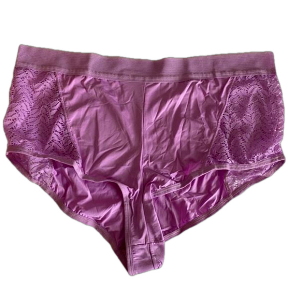 Women Within Comfort Choice‎ New Women's Size 10 High Waist Boyleg Brief Purple